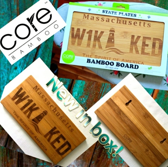🗺️ New Wicked Hors d'oeuvre Cheese Bamboo Board - Picture 1 of 11